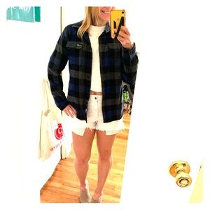 Penfield blue plaid Flannel Button down